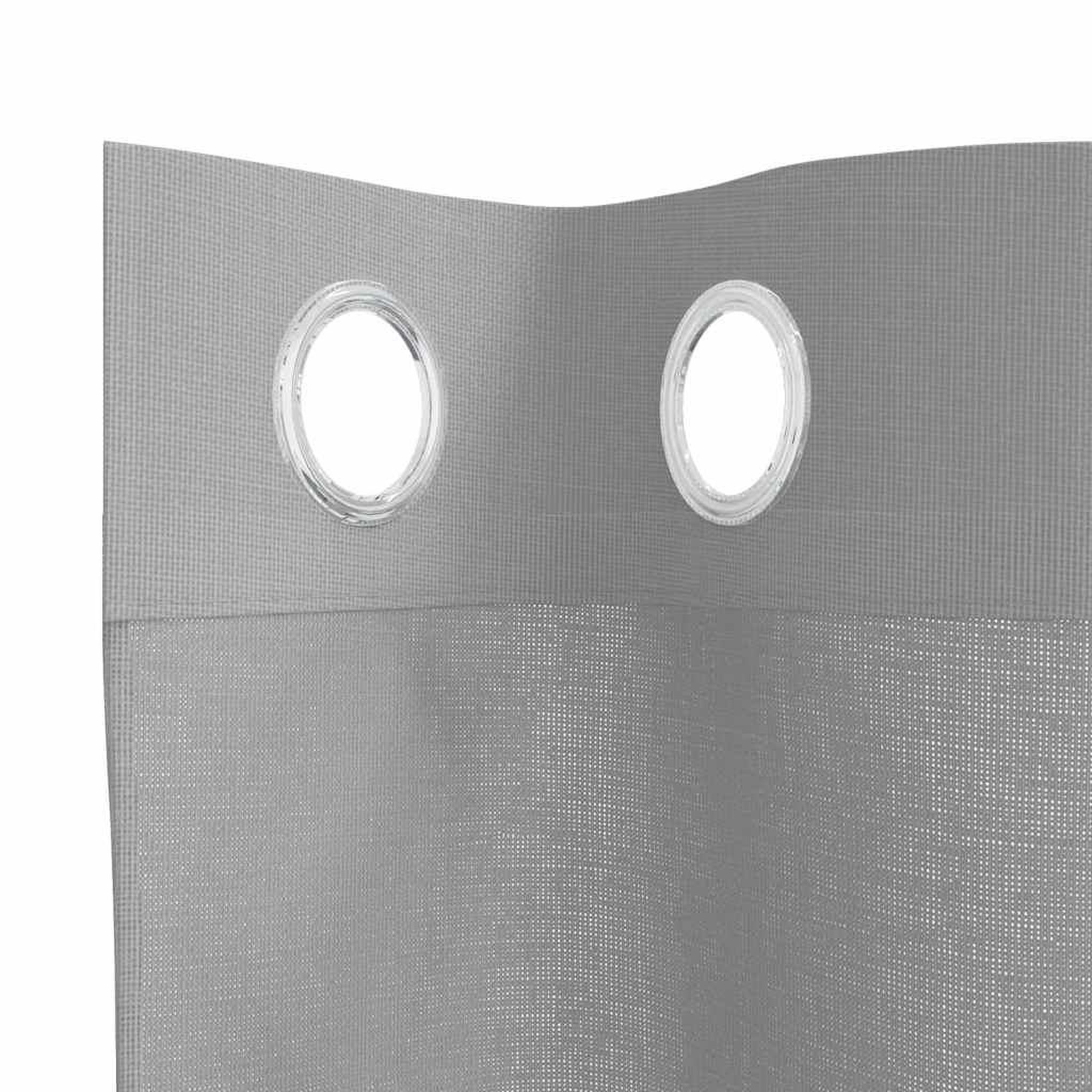 Voir la diapositive 5 : VIDAXL Rideaux en voile avec œillets 2 pcs gris clair 140x225 cm