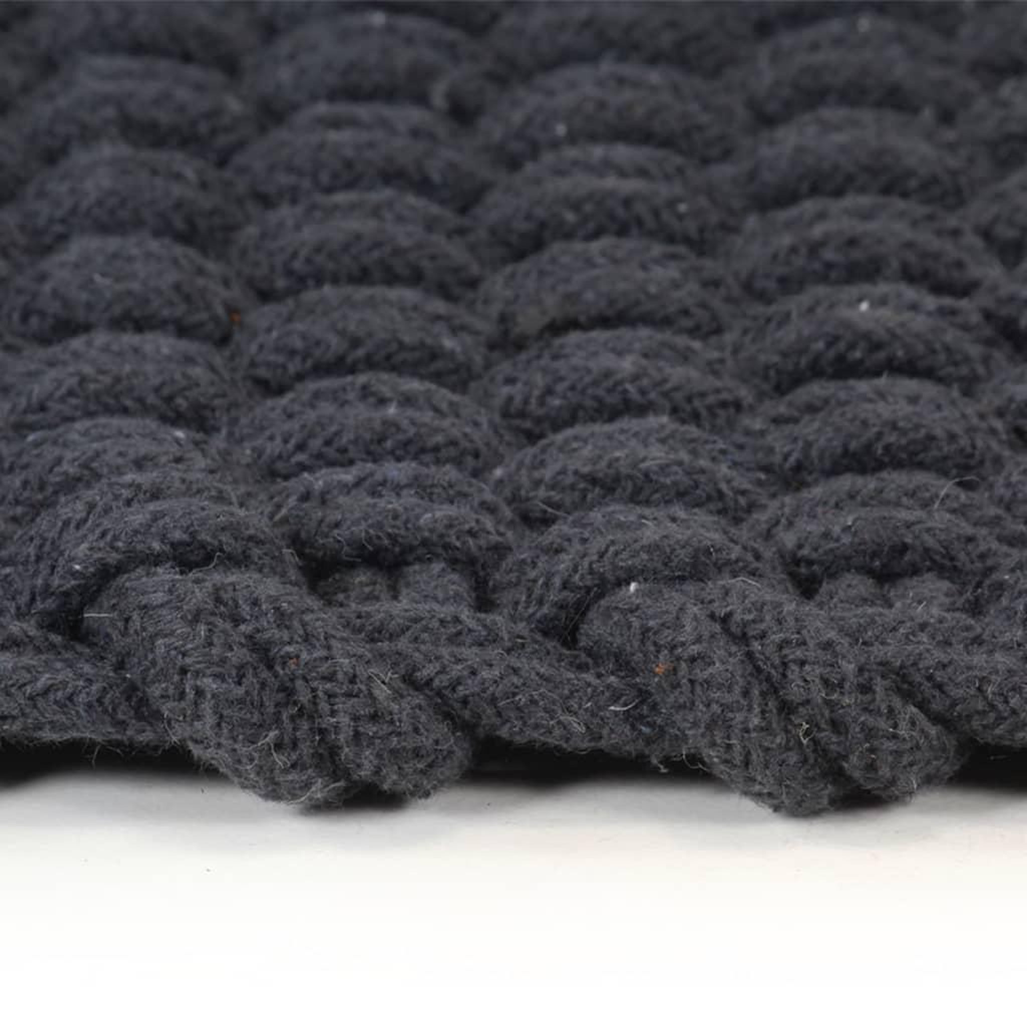Voir la diapositive 3 : VIDAXL Tapis rectangulaire Anthracite 160x230 cm Coton