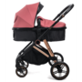 Voir la diapositive 2 : BEBELISSIMO BEBELISSIMO - Poussette combinée trio 3 en 1 - siège auto 0+ CAVO – nacelle – dès la naissance – jusqu'à 22kg - bordeaux