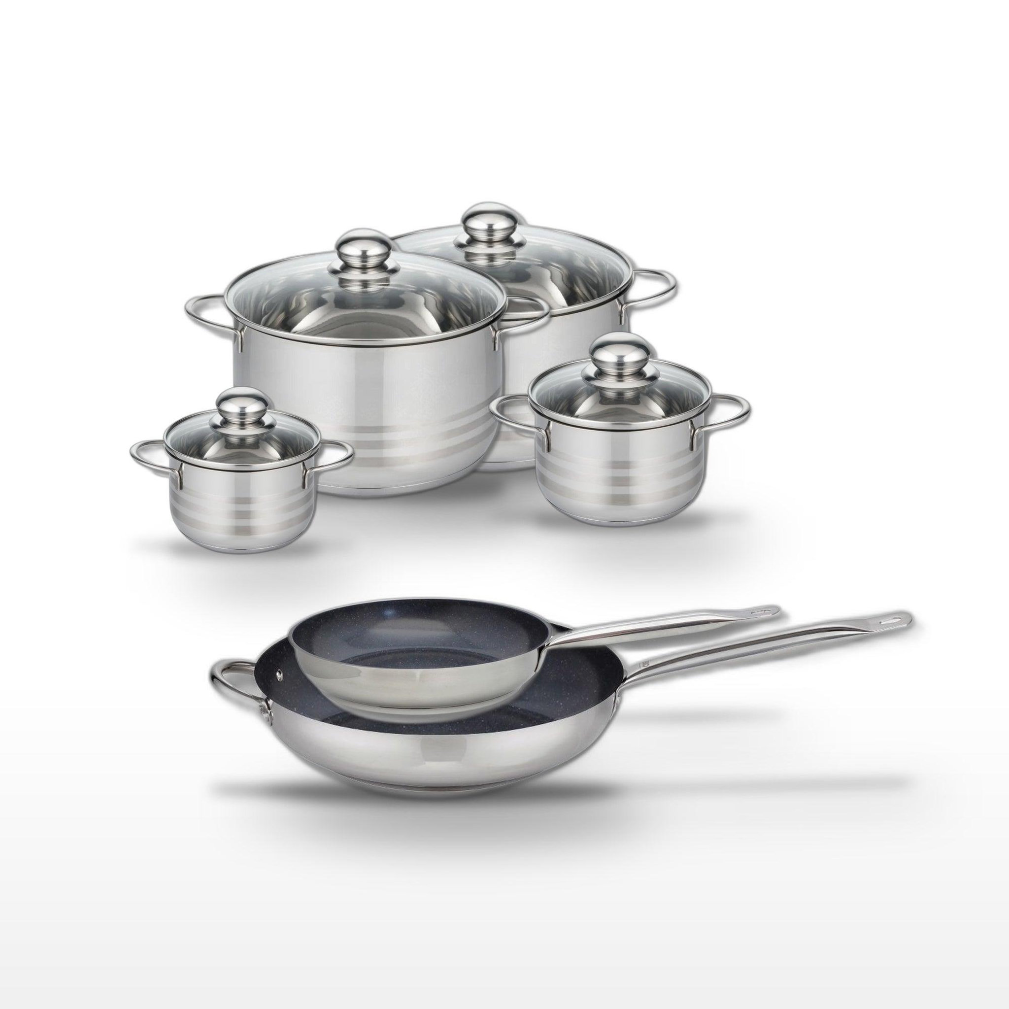 ELO Lot 2 poêles céramique 24/32 cm et 4 faitouts elo profi therm platinum