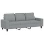 Voir la diapositive 2 : VIDAXL Canape a 3 places Gris clair 180 cm Tissu