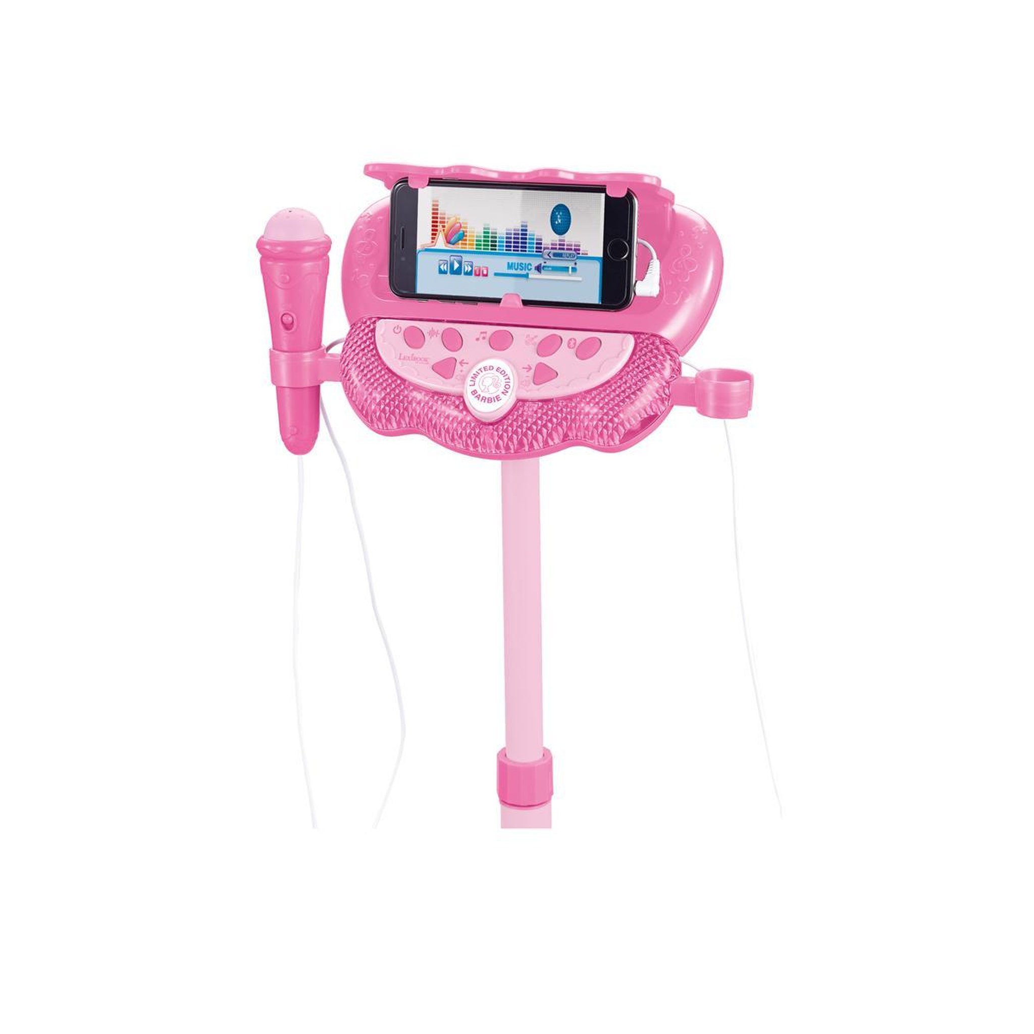 Voir la diapositive 3 : Lexibook Microphone sur pied Enceinte Bluetooth Barbie