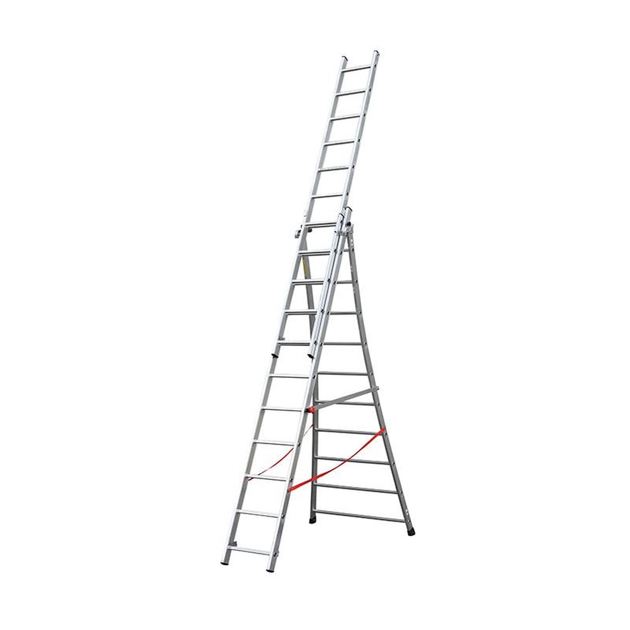 HAILO Echelle transformable pro 3 plans 3x10 échelons 6m/6,8m en aluminium Hailo Pro