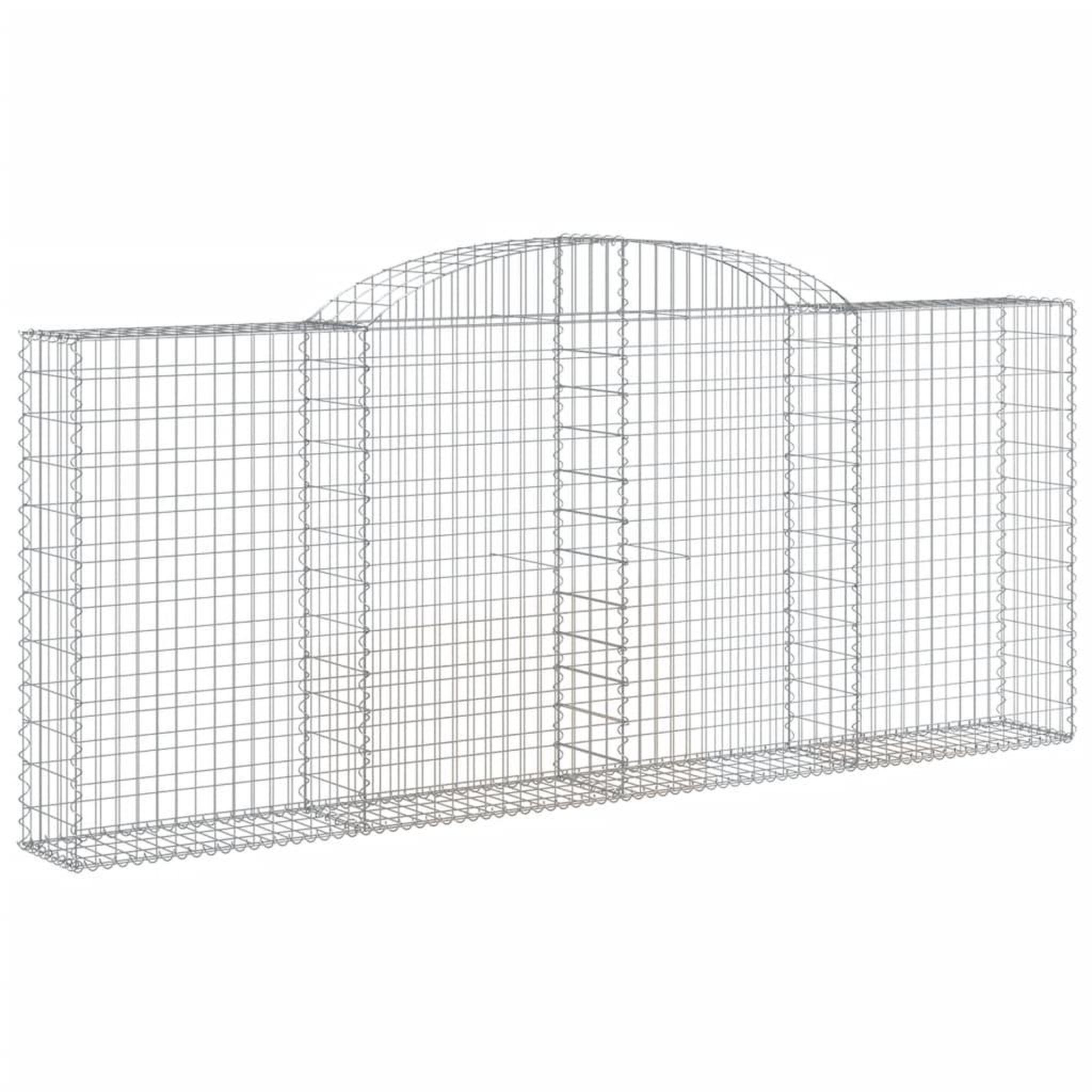 Voir la diapositive 3 : VIDAXL Paniers a gabions arques 8 pcs 300x30x120/140 cm fer galvanise