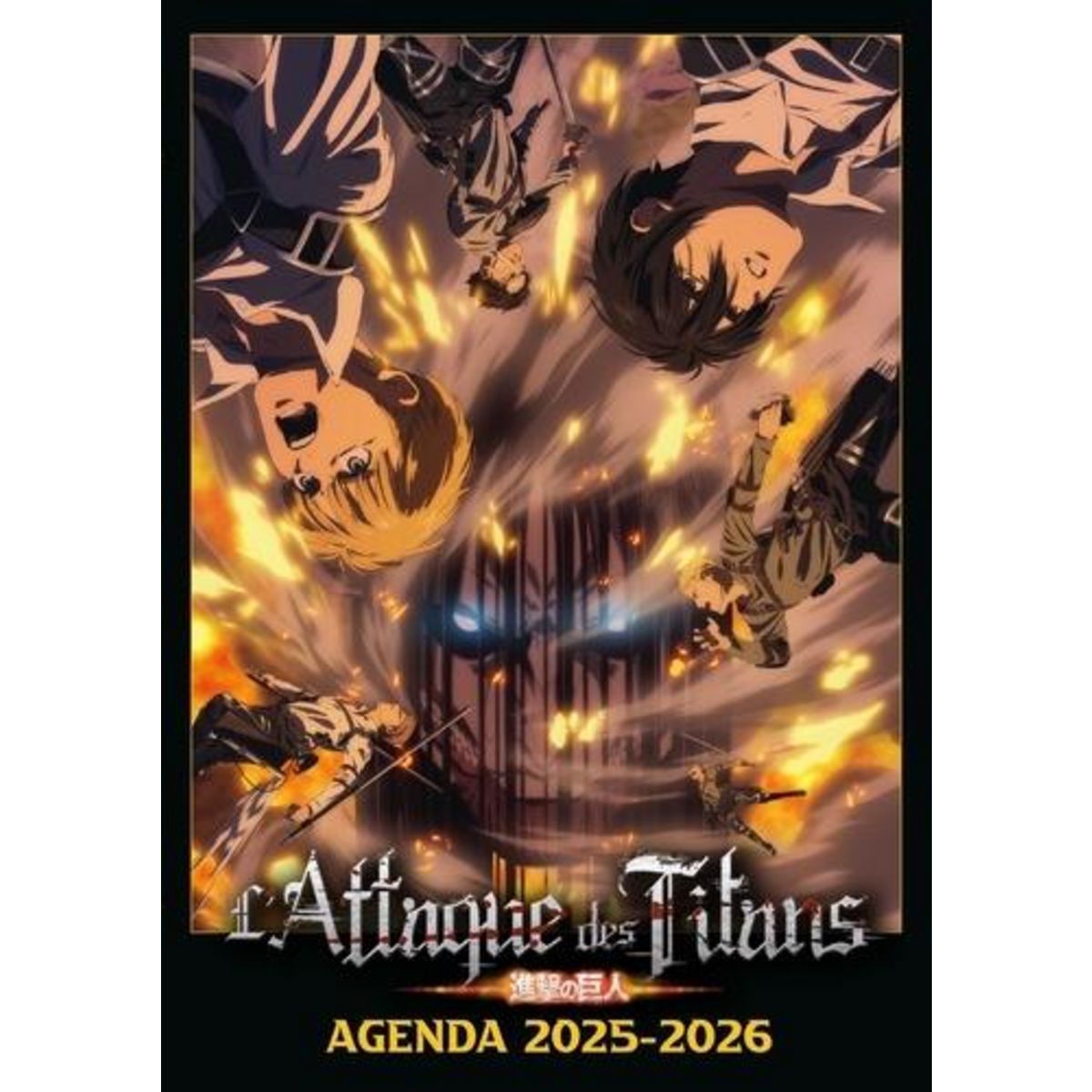 AGENDA SCOLAIRE ATTAQUE DES TITANS. EDITION 2025-2026, Isayama Hajime