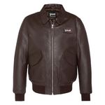 Schott Blouson cuir  Homme Schott LCJET. Coloris disponibles : Marron