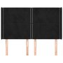 Voir la diapositive 3 : VIDAXL Tete de lit avec oreilles Noir 147x16x118/128 cm Velours