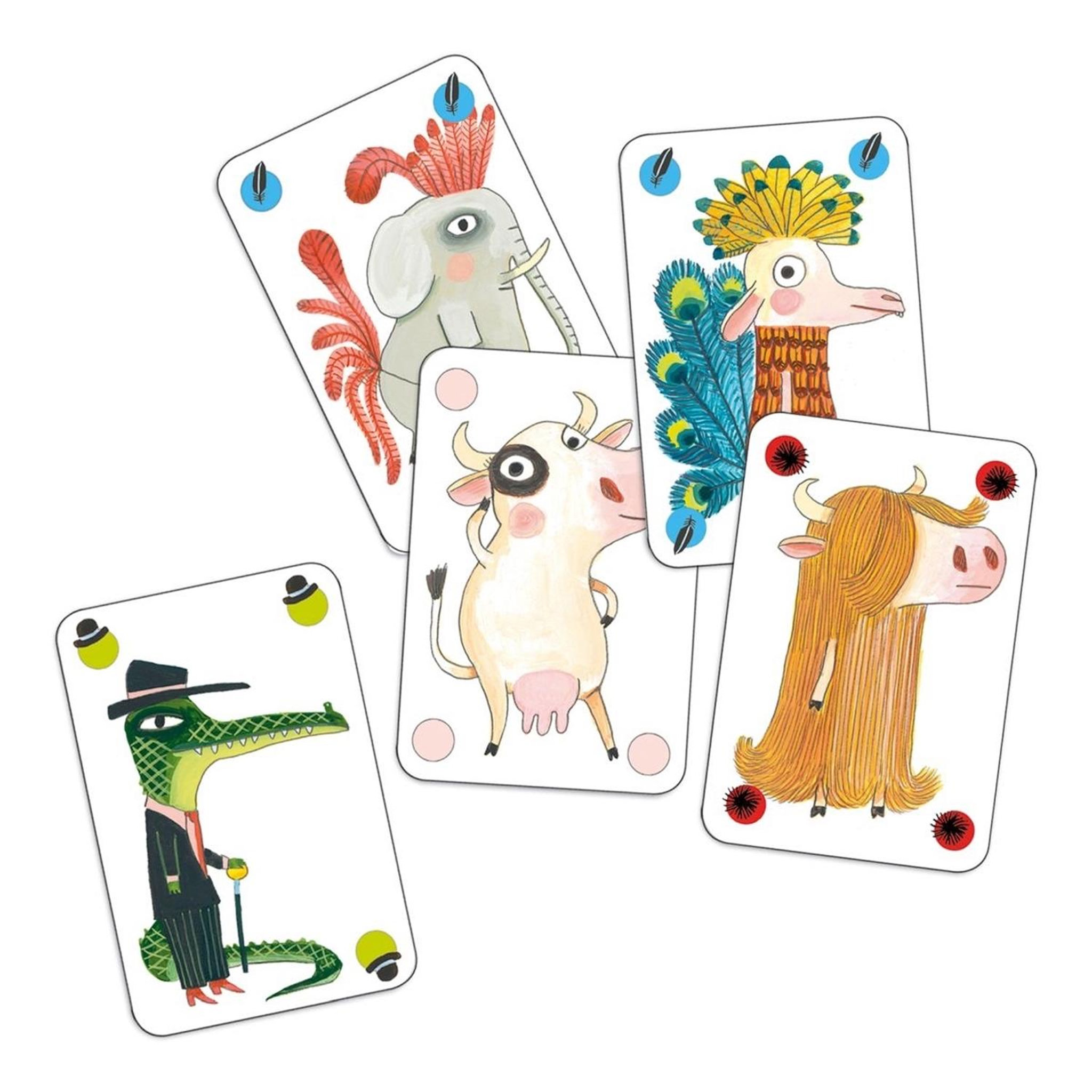 Voir la diapositive 2 : Djeco Jeu de cartes de bluff pipolo
