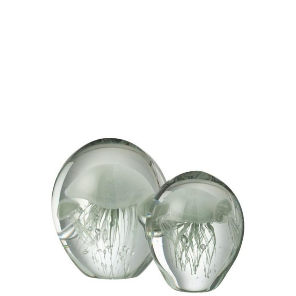 Paris Prix Presse-Papier en Verre Méduses  Calypso  12cm Vert