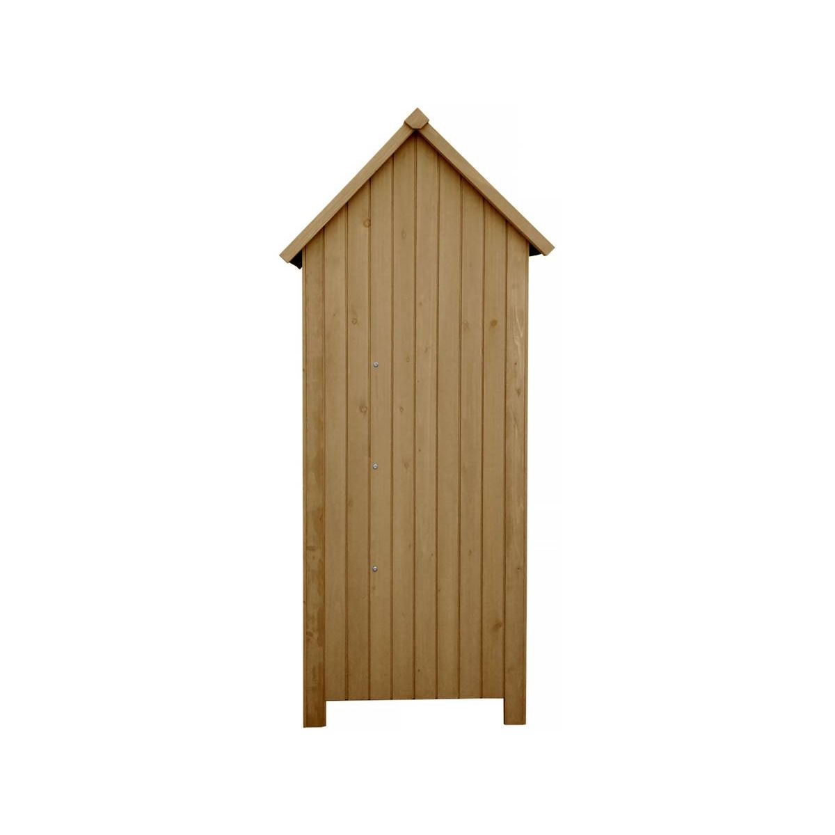 Habitat et Jardin Armoire de jardin  Cabanon  - 77 x 54.5 x 179 cm - Marron