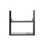 Voir la diapositive 2 : Paris Prix Étagère Murale Design  Nina  36cm Noir