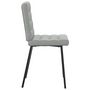 Voir la diapositive 5 : VIDAXL Chaises a manger lot de 2 Gris clair Velours