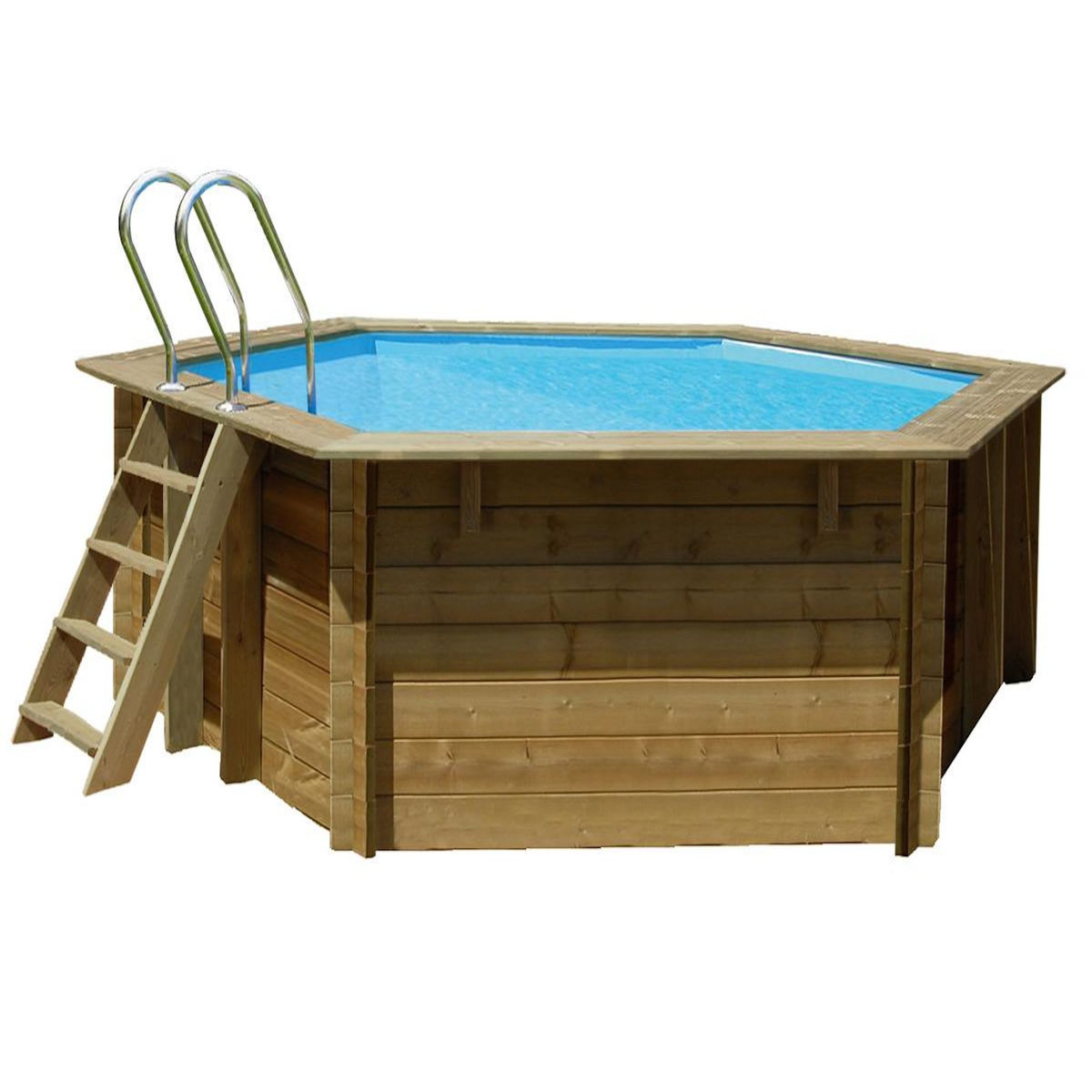 GRE Piscine bois Vanille 2 Ø 4,00 x 1,19 m - Gré
