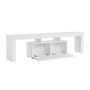 Voir la diapositive 5 : CONCEPT USINE Meuble TV avec placards blanc 180cm BASO