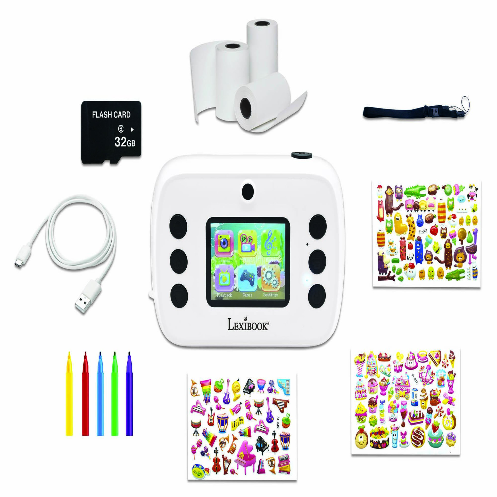 Voir la diapositive 2 : Lexibook Starcam Print appareil photo numérique HD avec imprimante instantanée