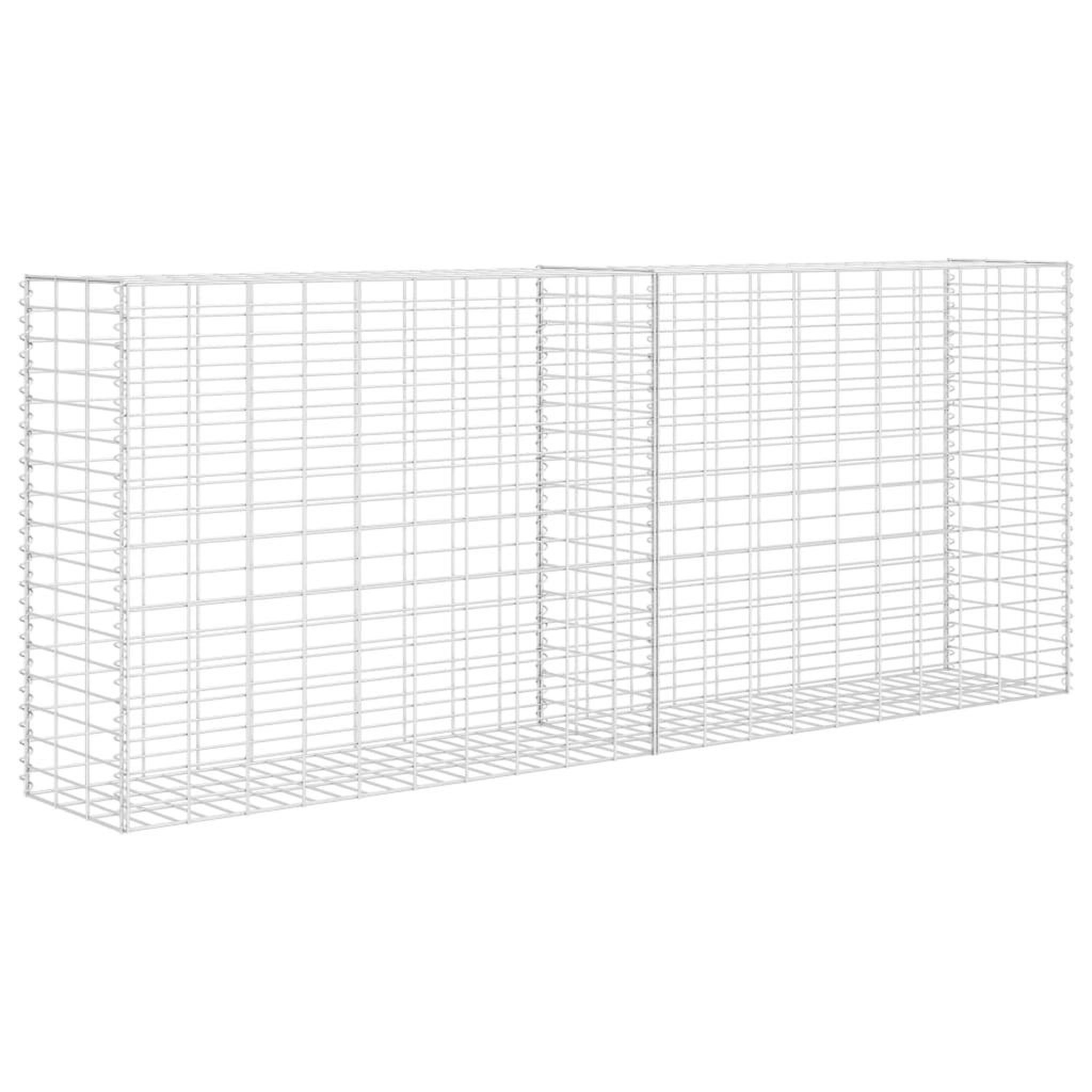 VIDAXL Panier de gabion acier inoxydable 85x30x200 cm