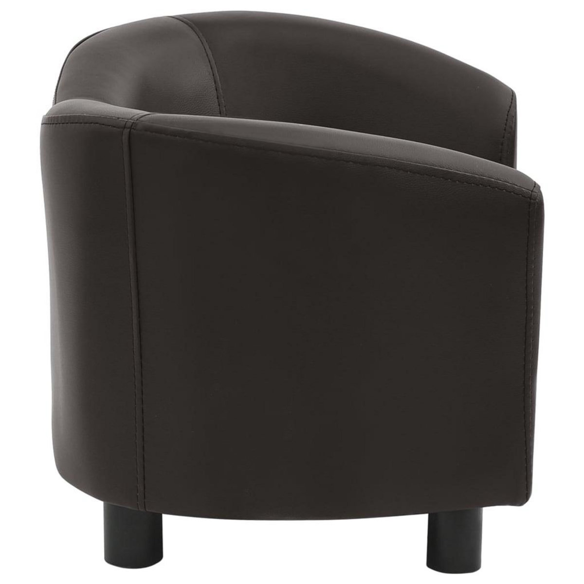 VIDAXL Canape pour chien Marron 67x41x39 cm Similicuir