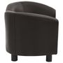 Voir la diapositive 4 : VIDAXL Canape pour chien Marron 67x41x39 cm Similicuir