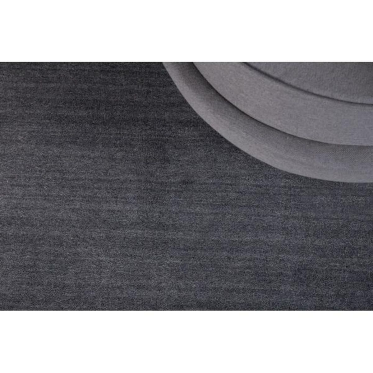 Paris Prix Tapis Déco en Laine  Ulla  162x230cm Gris Foncé