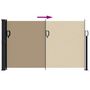 Voir la diapositive 5 : VIDAXL Auvent lateral retractable taupe 117x300 cm