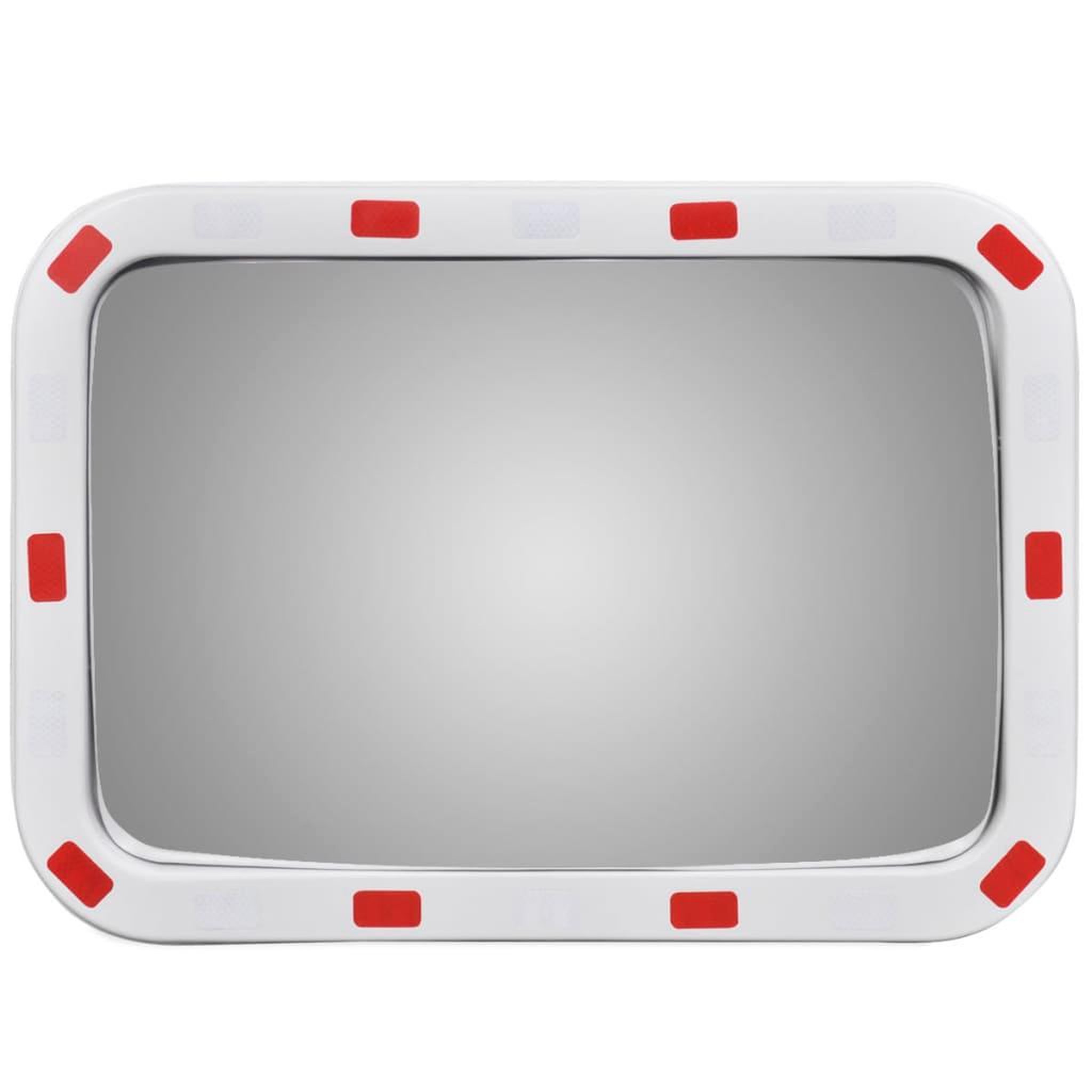 Voir la diapositive 2 : VIDAXL Miroir de trafic convexe rectangulaire 40x60cm avec reflecteurs