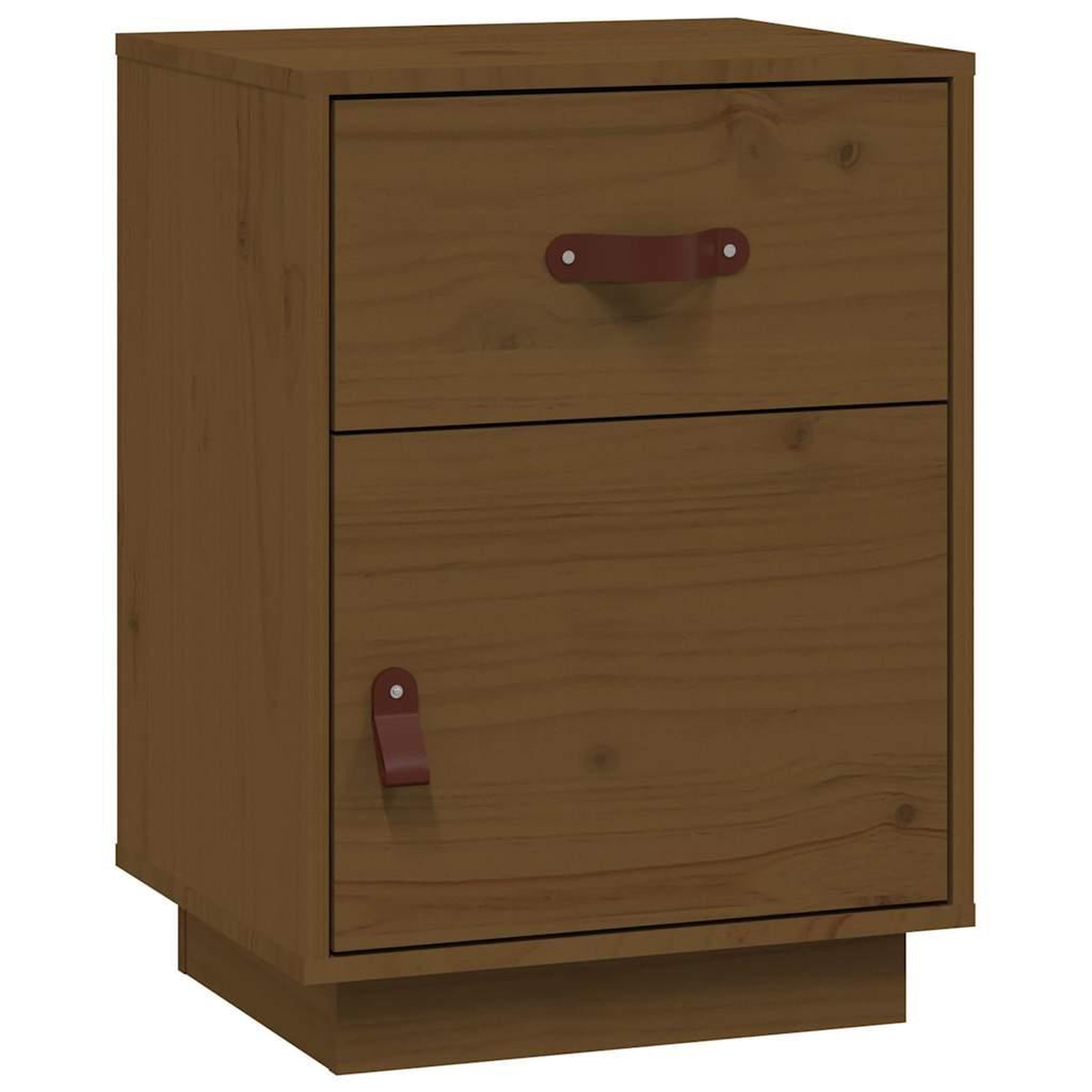 Voir la diapositive 2 : VIDAXL Table de chevet Marron miel 40x34x55 cm Bois de pin solide