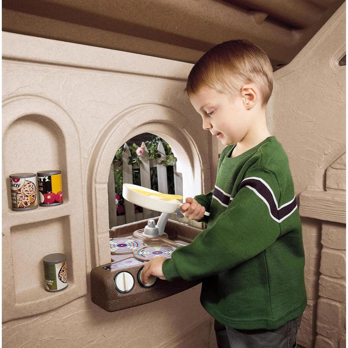 Step 2 Cottage Chaumière imitation pierre et chaume