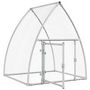Voir la diapositive 4 : VIDAXL Cage pour poules argente 100x105x120 cm acier galvanise