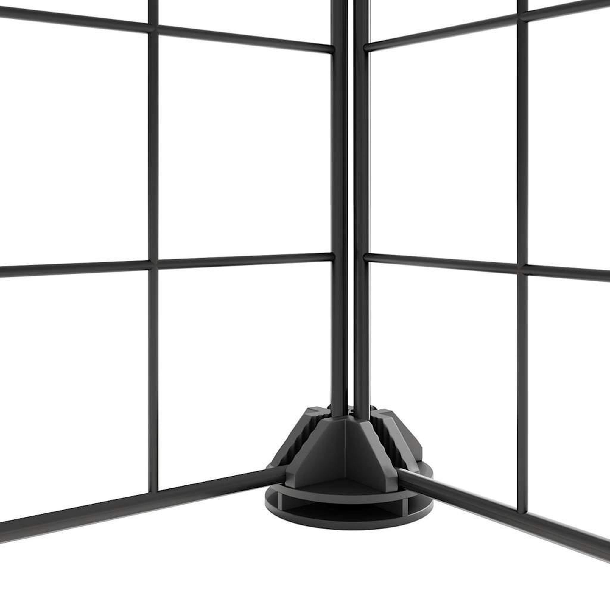 Voir la diapositive 3 : VIDAXL Cage animaux de compagnie a 8 panneaux Noir 35x35 cm Acier