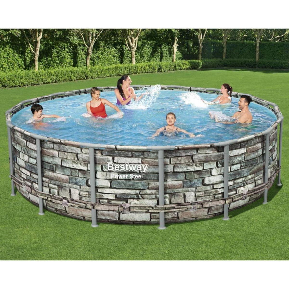 BESTWAY Bestway Ensemble de piscine Power Steel 488x122 cm