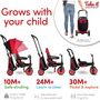Voir la diapositive 4 : SMARTRIKE Tricycle Evolutif Pliable STR3 Rouge