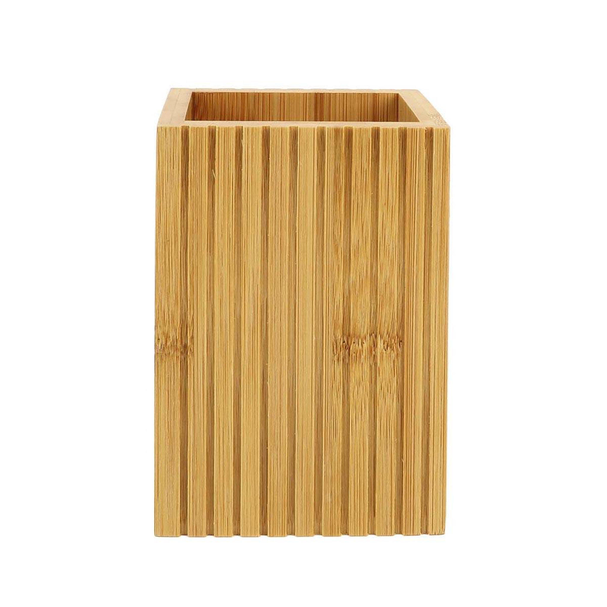 Douceur d'Intérieur Gobelet brosse à dents en bambou  hanoi  12cm naturel