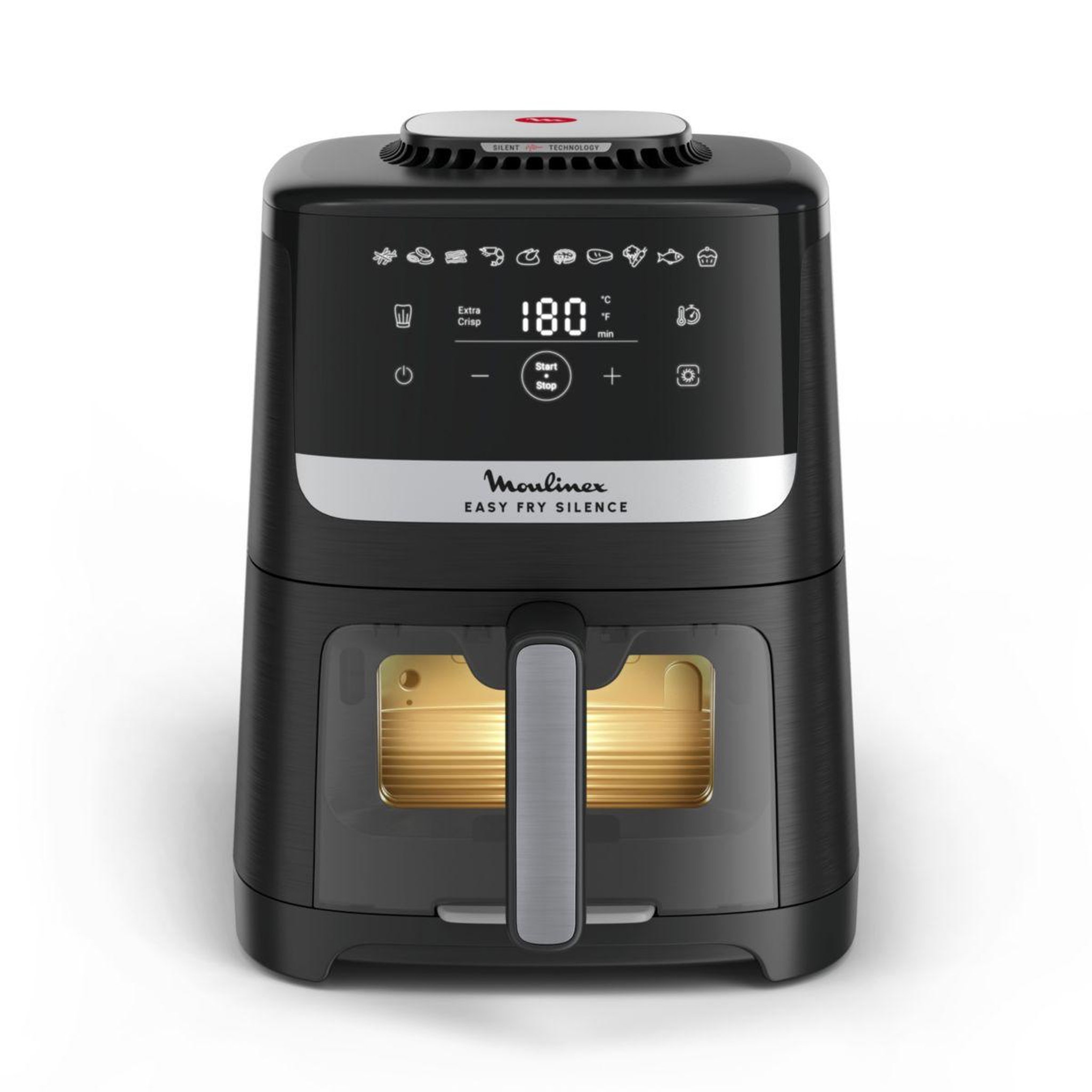 Voir la diapositive 2 : MOULINEX Friteuse sans huile easy fry silence 5l  ez5568f0