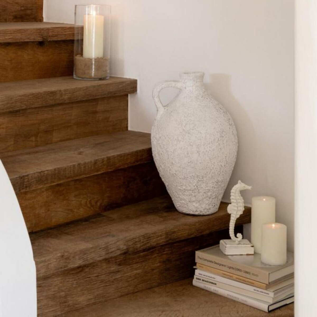 Paris Prix Vase Carafe Antique en Argile  Mack  43cm Blanc