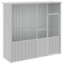 Voir la diapositive 2 : VIDAXL Cage a oiseaux gris 215x78x200 cm acier galvanise
