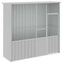 Voir la diapositive 2 : VIDAXL Cage a oiseaux gris 215x78x200 cm acier galvanise