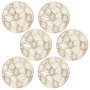 Voir la diapositive 1 : FEERIC LIGHT & CHRISTMAS Lot de 6 sets de table motif feuillage ATOMNE - Diam 38 cm - Doré