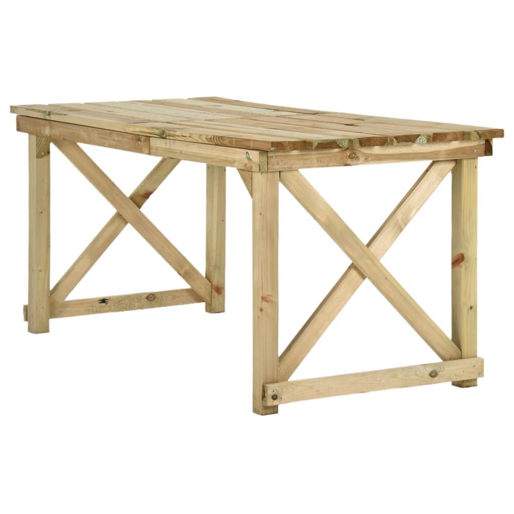 Voir la diapositive 4 : VIDAXL Table de jardin 160x79x75 cm Bois