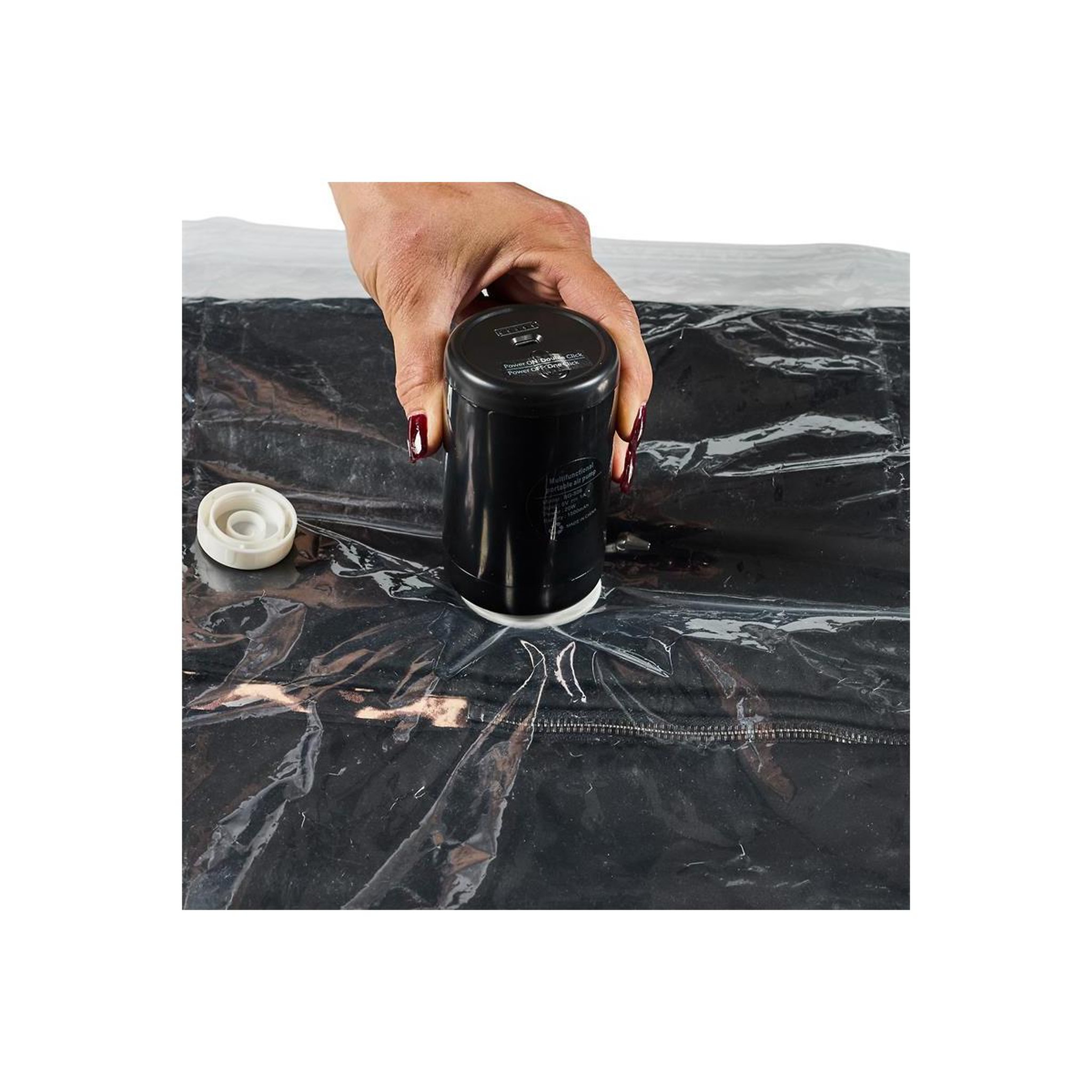 Voir la diapositive 5 : Je cherche une idee Housse de rangement avec cintre  vide d'air  145cm transparent