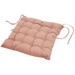 Paris Prix Galette de Chaise Matelassée  Essentiel  40x40cm Rose Poudré