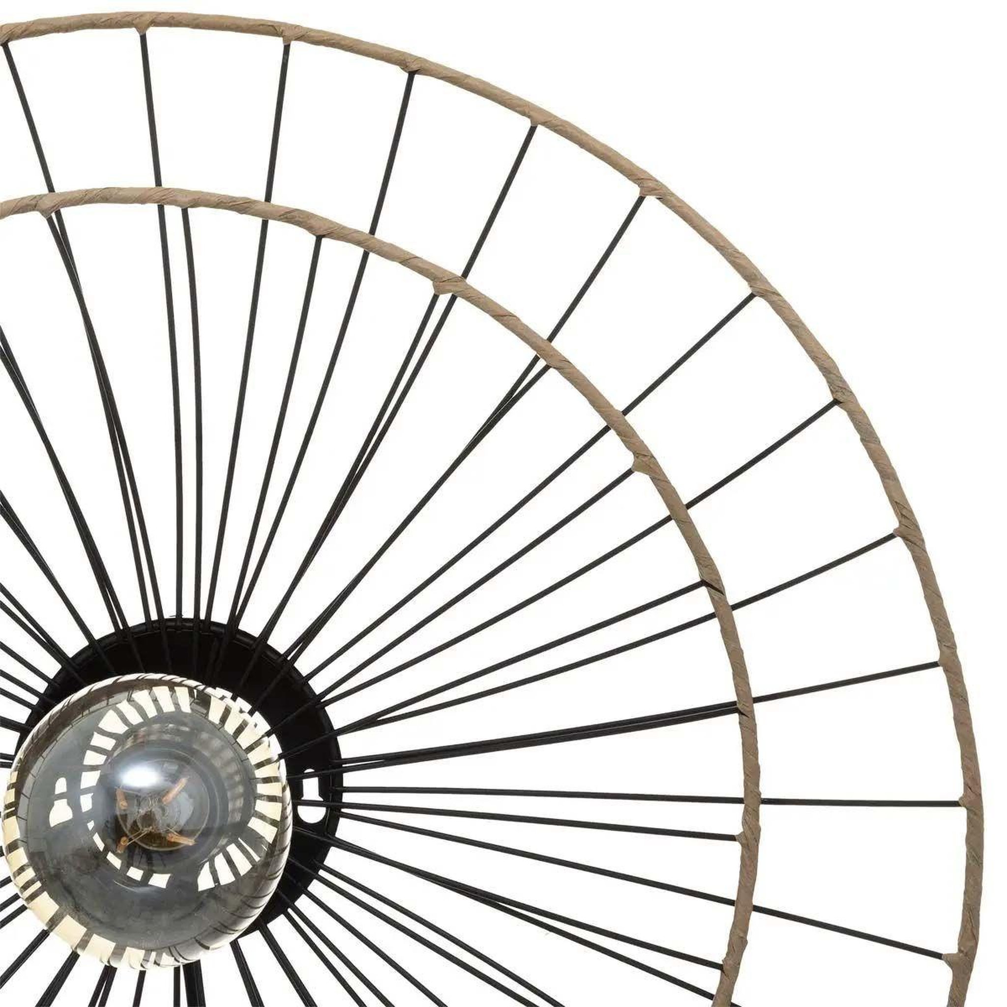 Voir la diapositive 2 : ATMOSPHERA Applique murale en métal design  alara  45cm noir