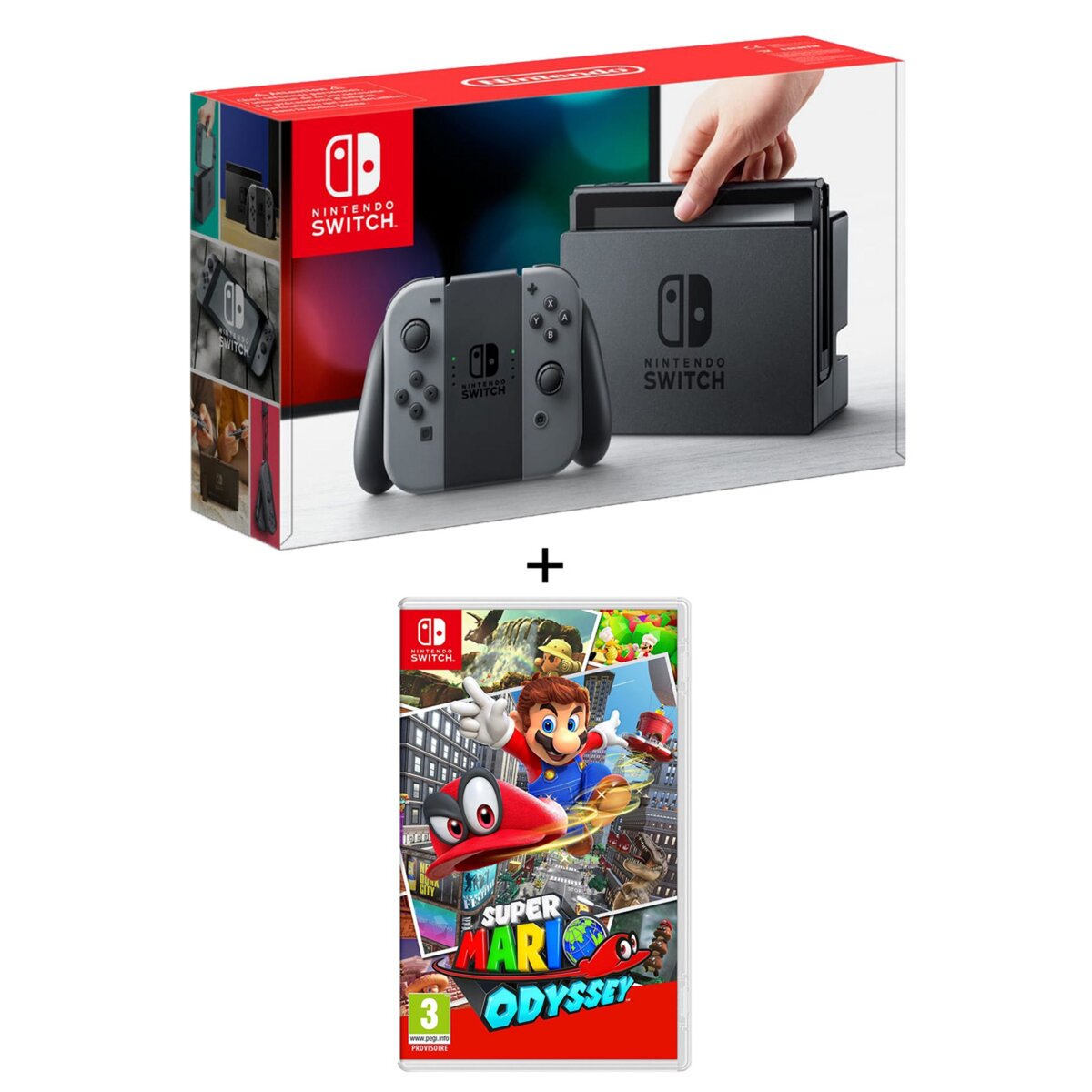 EXCLU WEB Console Nintendo switch 2 Joy-Con Grise + Super Mario Odyssey