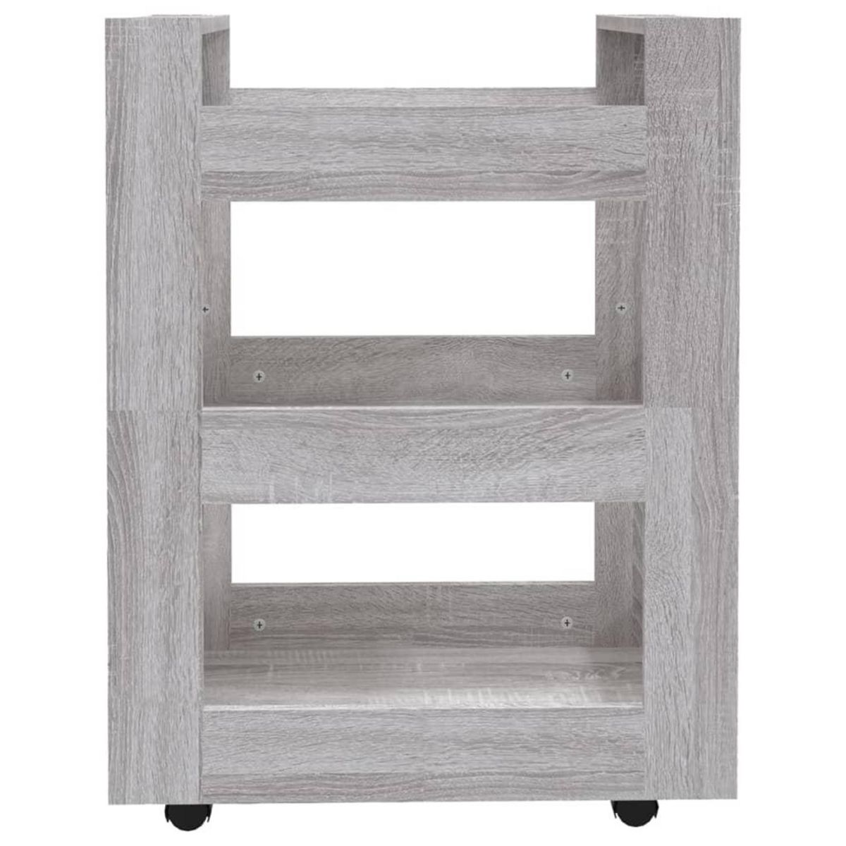VIDAXL Chariot de cuisine Sonoma gris 60x45x80 cm Bois d'ingenierie