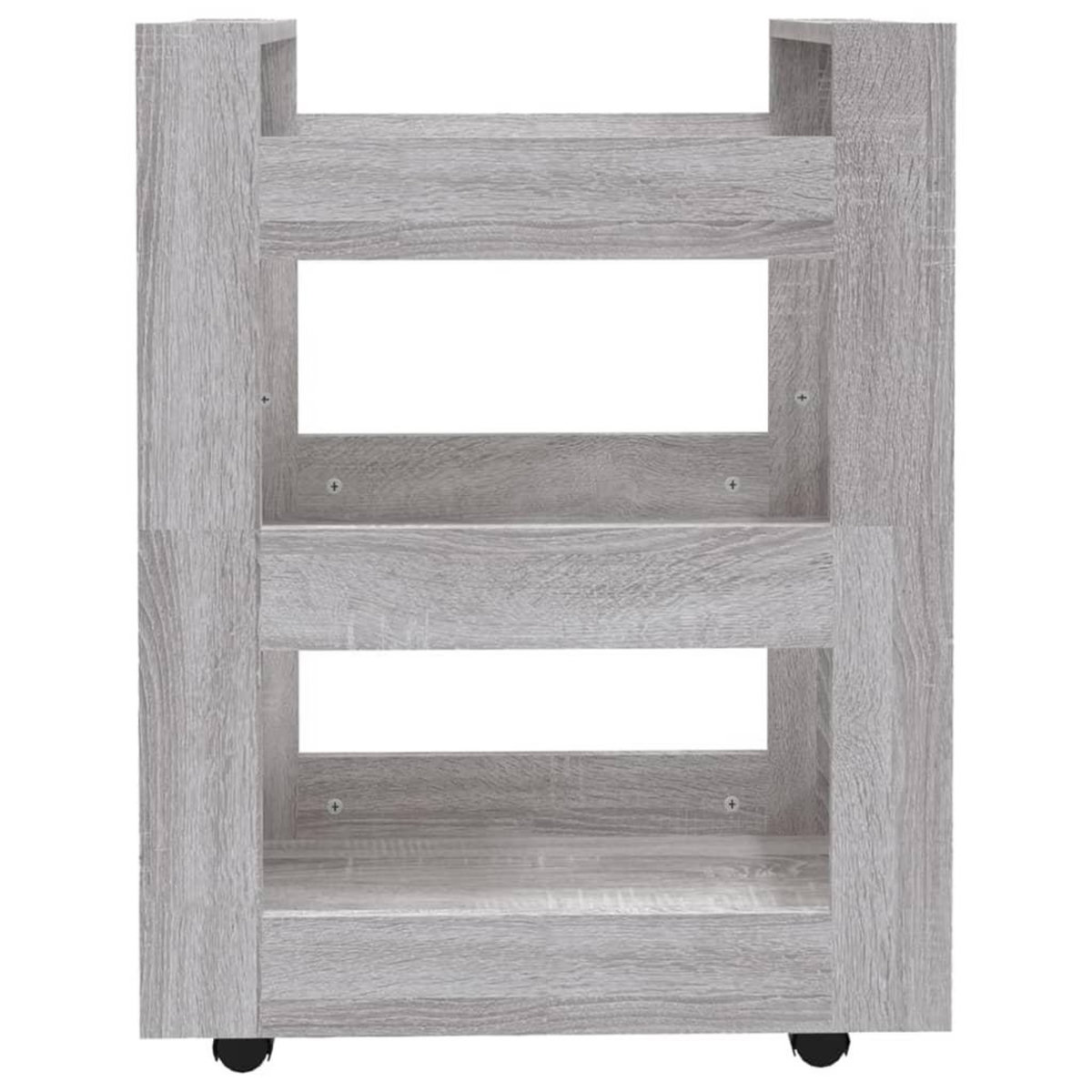 VIDAXL Chariot de cuisine Sonoma gris 60x45x80 cm Bois d'ingenierie