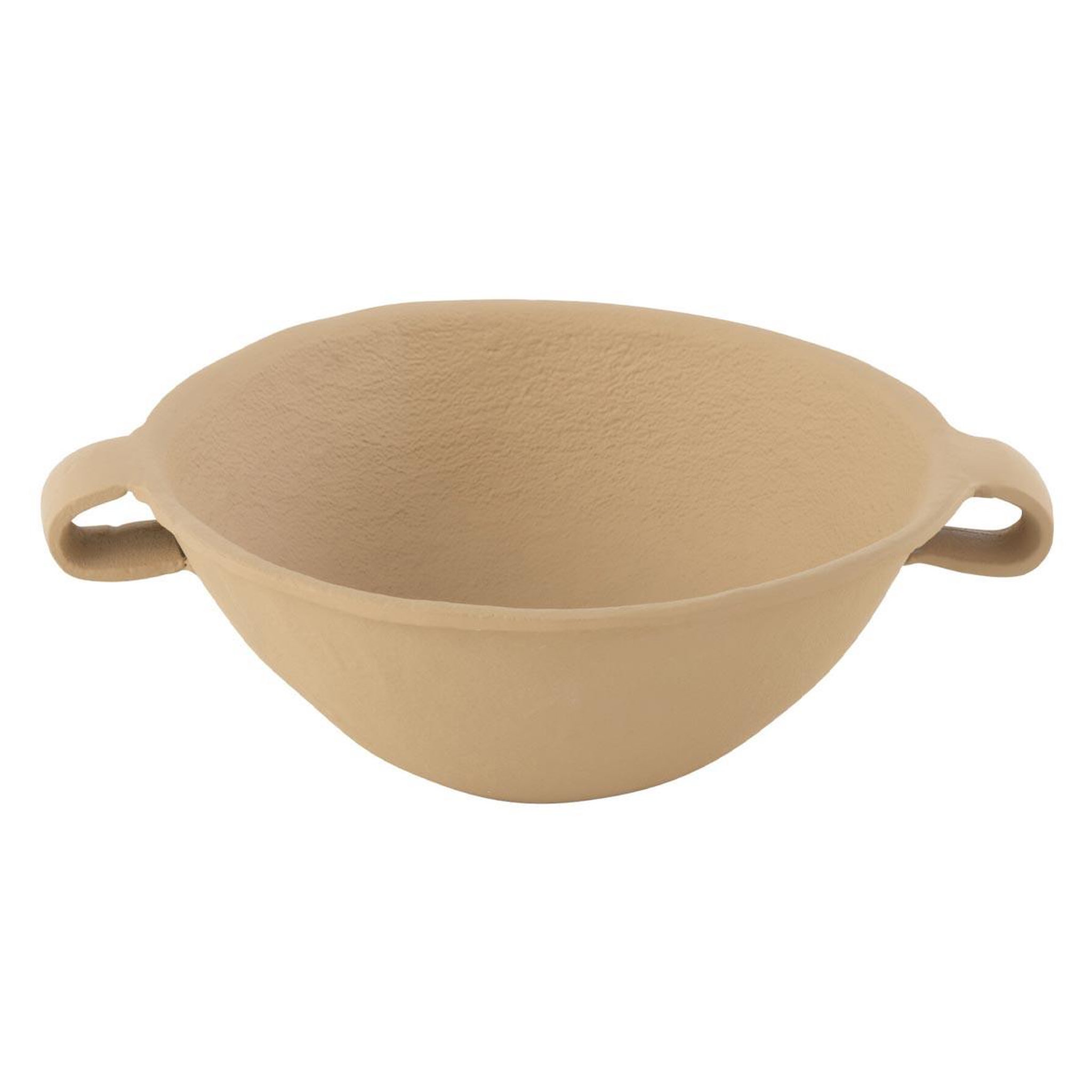J-LINE Saladier en métal  agra  28cm beige
