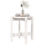 Voir la diapositive 4 : VIDAXL Table basse Blanc Ø 42,5x45 cm Bois massif de pin