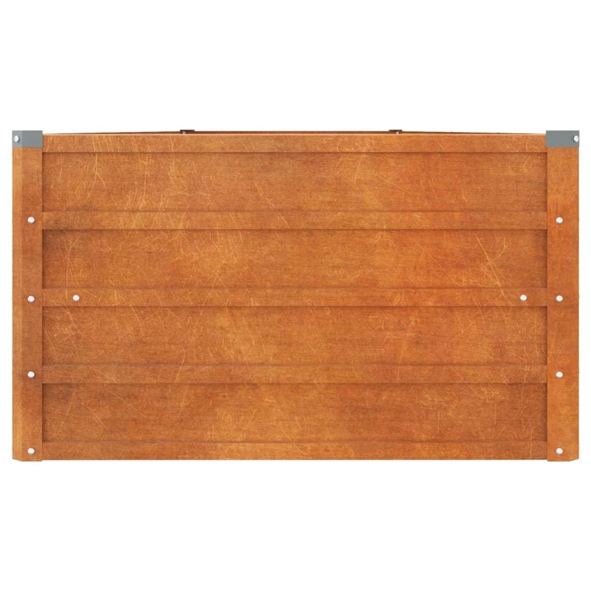 VIDAXL Lit sureleve de jardin rouille 400x80x45 cm acier corten
