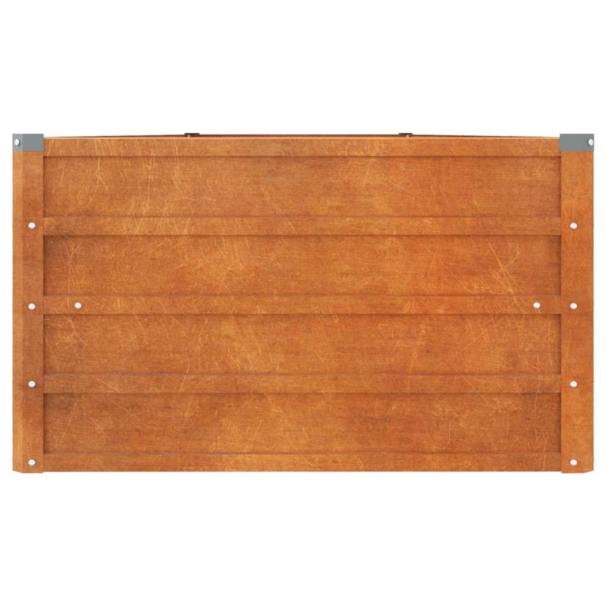 VIDAXL Lit sureleve de jardin rouille 400x80x45 cm acier corten