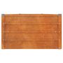 Voir la diapositive 5 : VIDAXL Lit sureleve de jardin rouille 400x80x45 cm acier corten