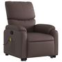 Voir la diapositive 4 : VIDAXL Fauteuil inclinable de massage Marron Similicuir